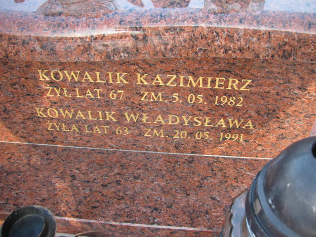 Władysława Kowalik 1928 Czeladź Piaski - Grobonet - Wyszukiwarka osób pochowanych