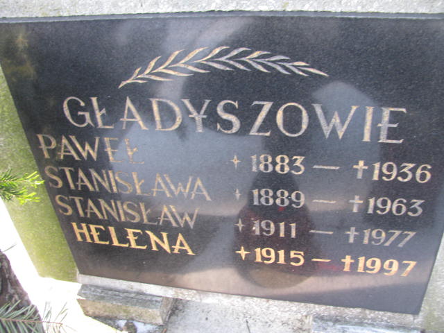 Paweł Gładysz 1883 Czeladź Piaski - Grobonet - Wyszukiwarka osób pochowanych