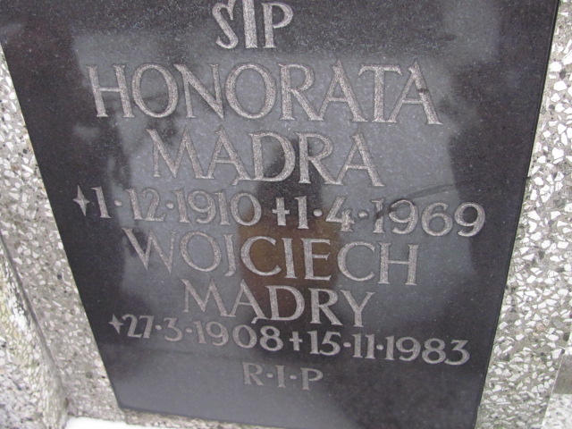 Honorata Mądra 1910 Czeladź Piaski - Grobonet - Wyszukiwarka osób pochowanych